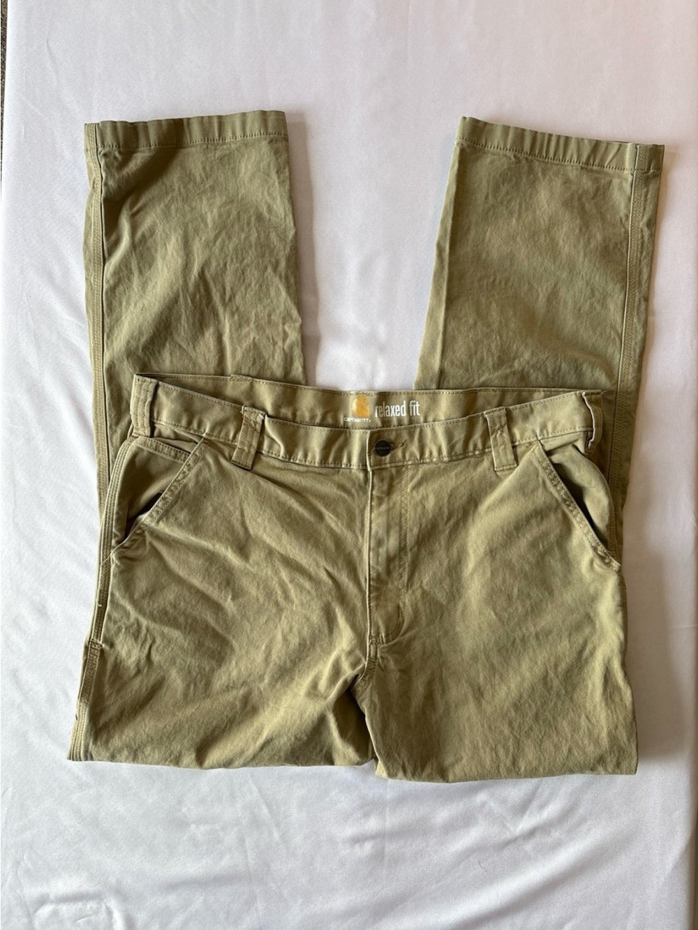 Carhartt Tan Relaxed Fit Workwear Cargo Pants - Picture 5 of 7